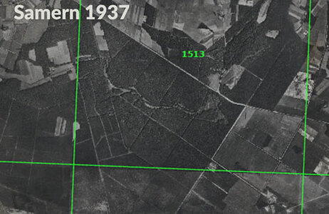 Alte Luftaufnahme Samern 
